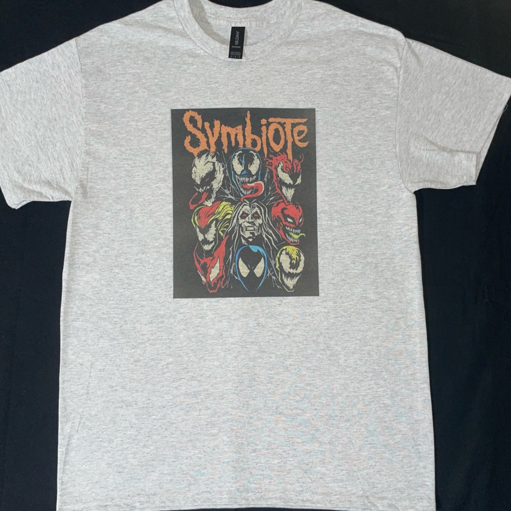 Graphic T-Shirt with Symbiote Design